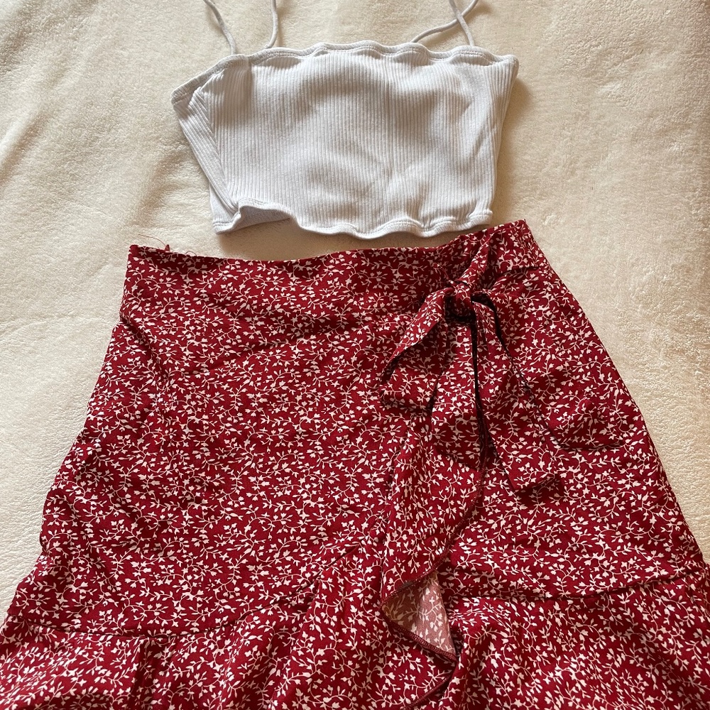 Set short and crop top